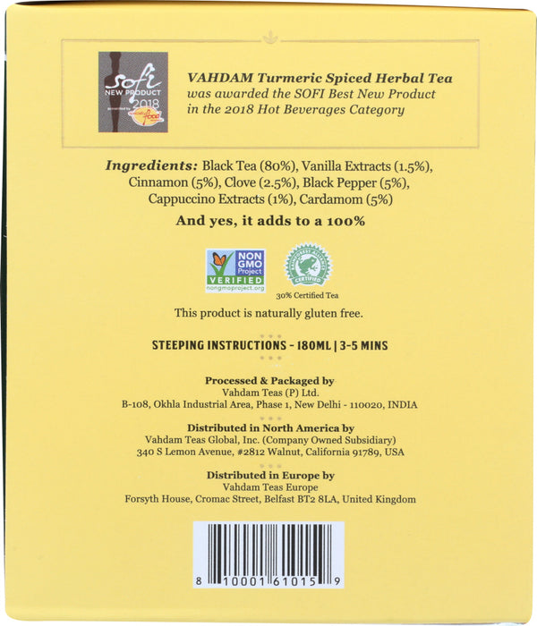 VAHDAM TEAS: Vanilla Spice Chai Tea, 1.06 oz
