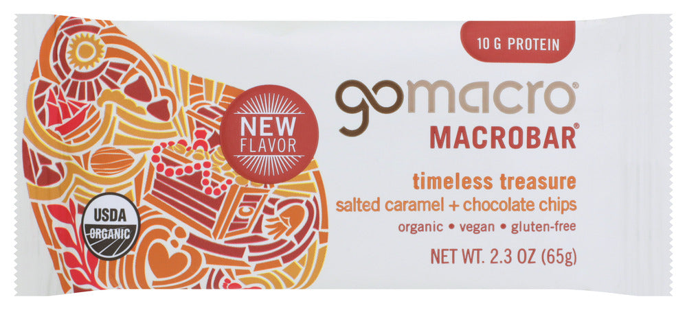 GOMACRO: Bar Slt Caramel Choc Chip, 2.3 oz