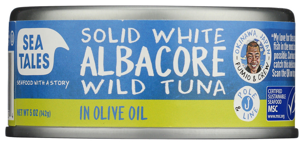 SEA TALES: Oil Olive Albacore  Tuna, 5 oz