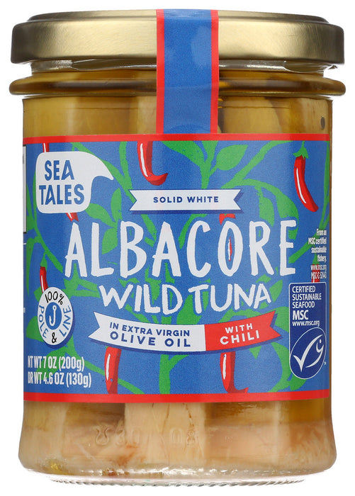 SEA TALES: Tuna Albacore Evoo Chli, 7 oz