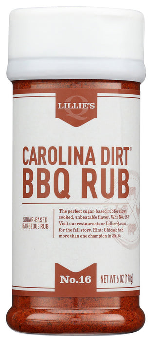 LILLIES Q: Seasoning Rb Q Carlna Drt, 6 OZ