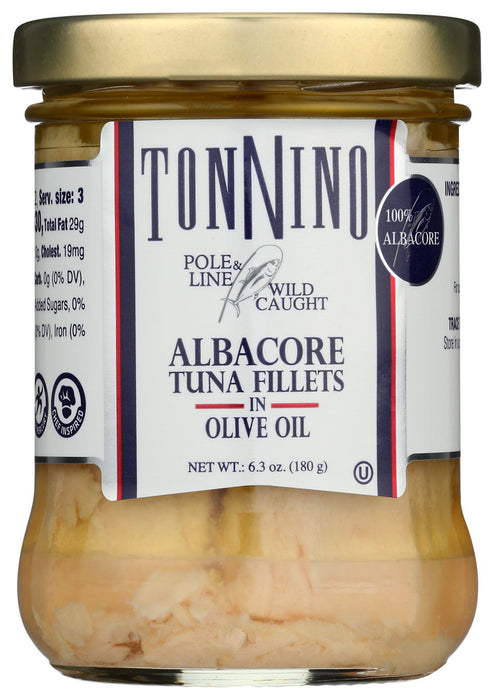 TONNINO: Albacore Tuna Fillet in Olive Oil, 6.3 oz