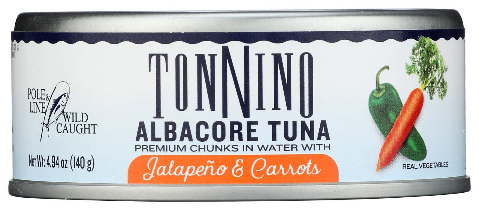 TONNINO: Albacore Tuna with Jalapeno and Carrots, 4.94 oz