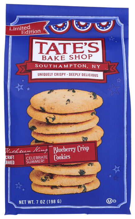 TATES: Blueberry Crisp Cookies, 7 oz