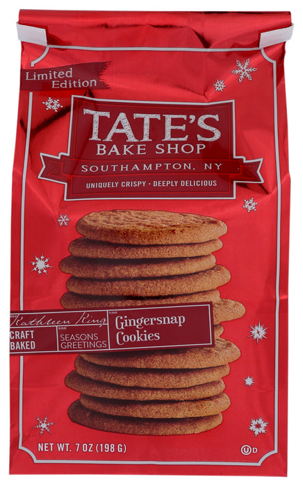 TATES: Gingersnap Cookies, 7 oz