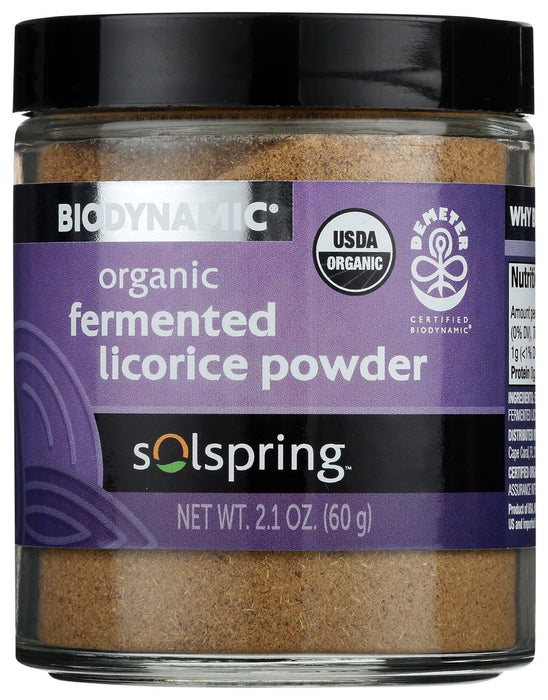 SOLSPRING: Organic Fermented Licorice Powder, 2.1 oz