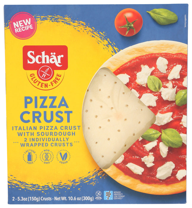 SCHAR: Pizza Crusts Single Box Gluten Free, 10.6 oz