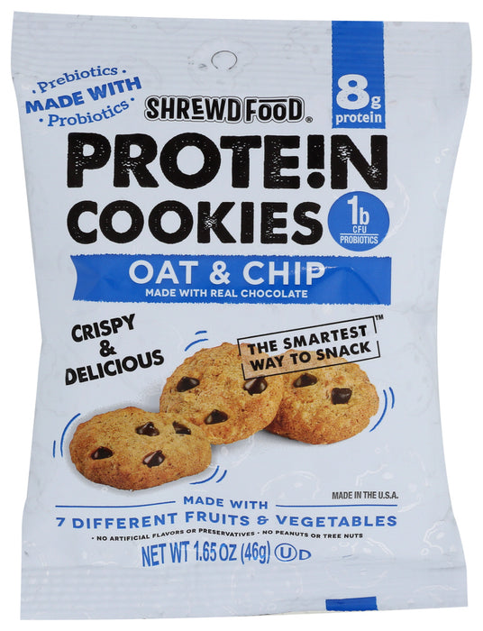 SHREWD FOOD: Cookie Prtn Oat Choc Chip, 1.65 oz