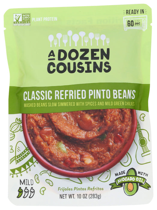 A DOZEN COUSINS: Classic Refried Pinto Beans, 10 oz