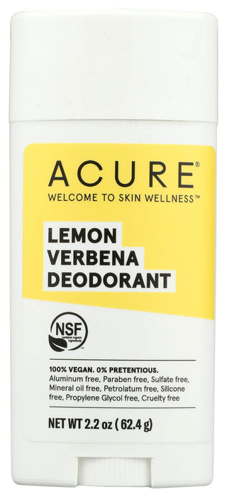 ACURE: Deodorant Lemon Verbena, 2.25 oz
