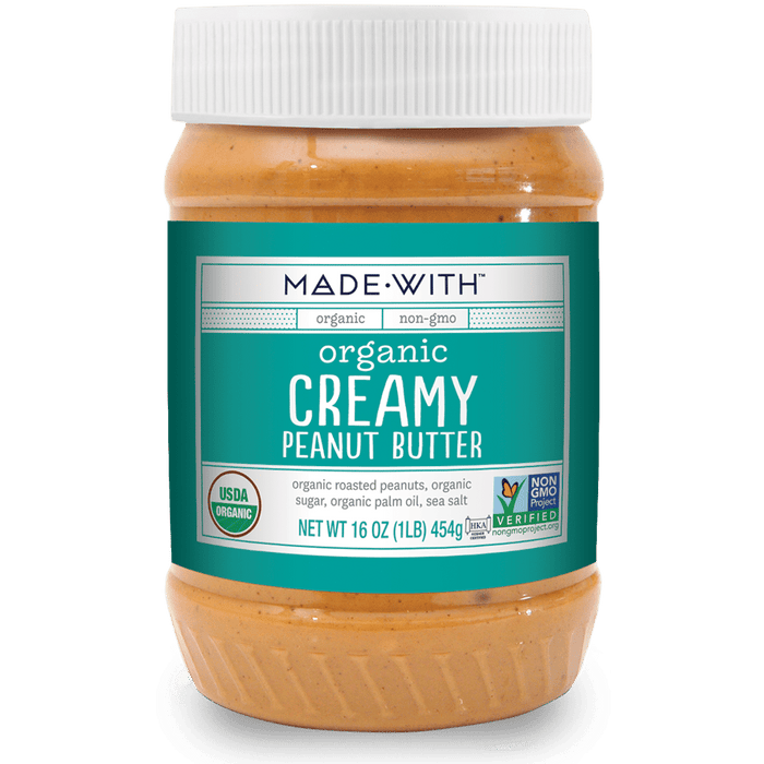 MADE WITH: Peanut Butter Creamy Org, 16 oz