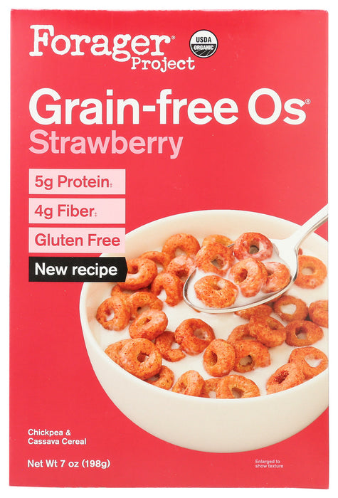 FORAGER: Strawberry Gluten Free Cereal, 7 oz