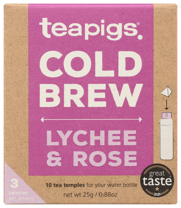 TEAPIGS: Cold Brew Lychee & Rose, 10 BX