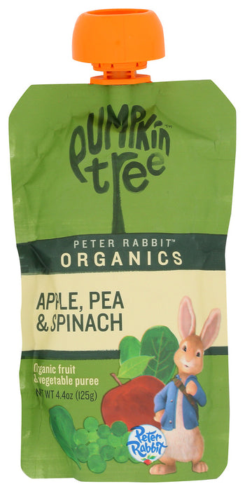 PETER RABBIT: Baby Pea Spinach Apple Organic, 4.4 oz