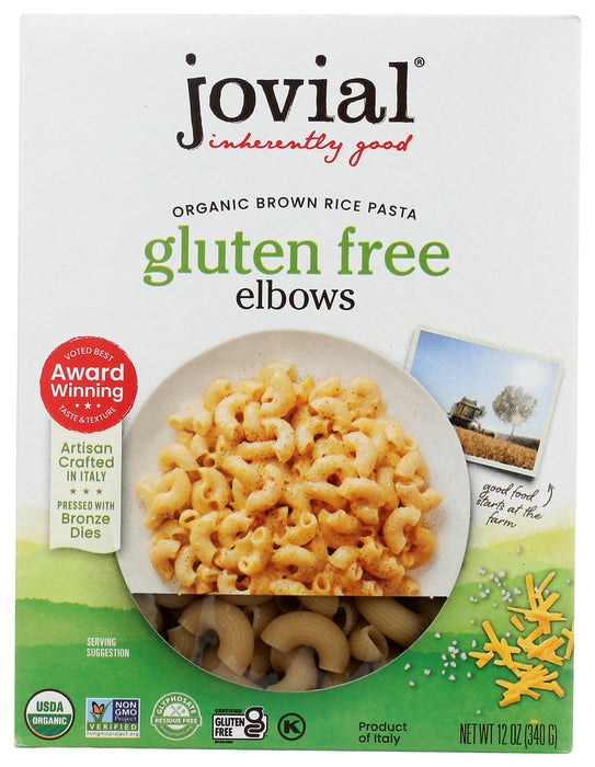 Jovial: Pasta Brown Rice Elbows Organic, 12 oz