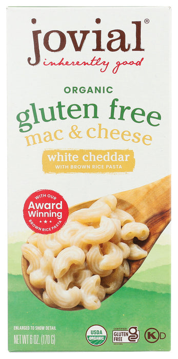 JOVIAL: Mac N Cheese White Chedr, 6 oz