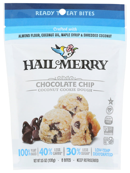 HAIL MERRY: Chocolate Chip Cookie Dough Bites, 3.5 oz