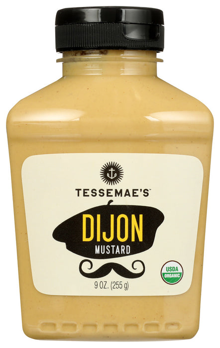 TESSEMAES: Mustard Dijon Org, 9 oz