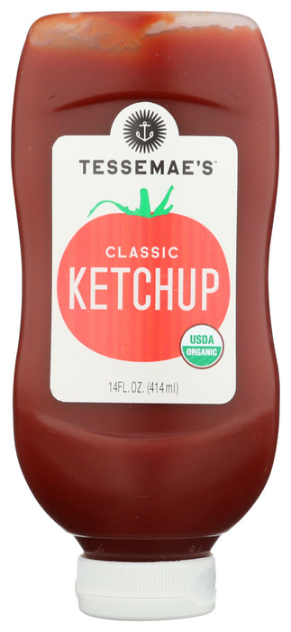 TESSEMAES: Organic Ketchup Sqz Bttl, 14 oz