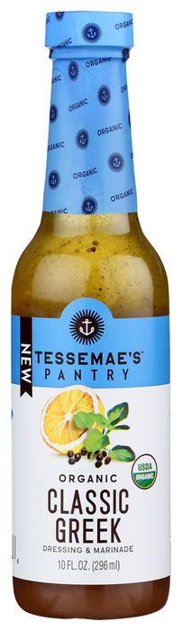 TESSEMAES: Organic Dressing Classic Greek, 10 oz