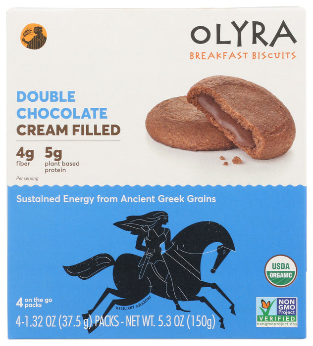 OLYRA: Biscuits Brkfst Dbl Choc, 5.3oz