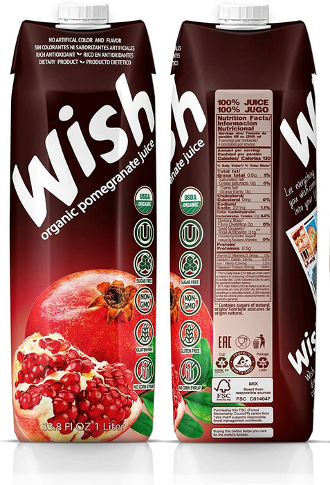 WISH: Juice Pomegranate Nectar, 33.8 fo