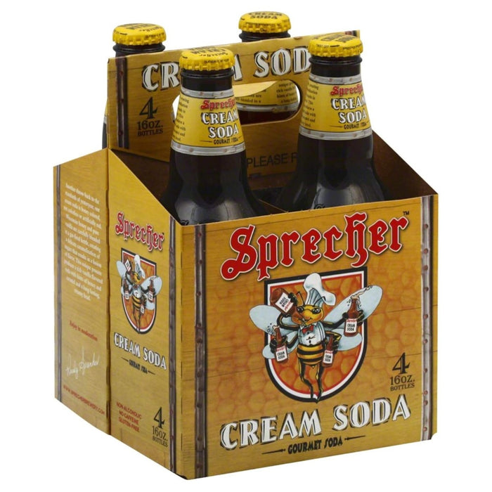 SPRECHER: Soda Cream 4Pk, 64 fo
