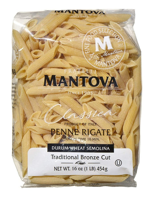 MANTOVA: Pasta Penne Rigate Bronze, 16 oz