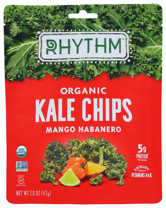 RHYTHM SUPERFOODS: Kale Chips Mango Habanero, 2 Oz
