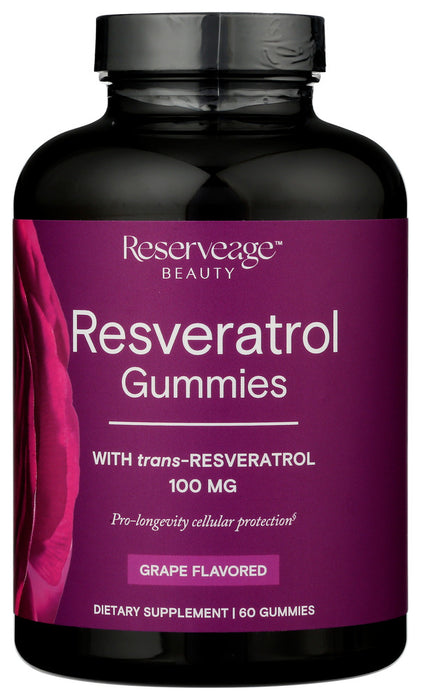 RESERVEAGE: Resveratrol Gummy, 60 PC