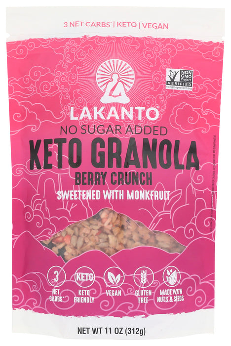 LAKANTO: Granola Berry Crnch Keto, 11 oz