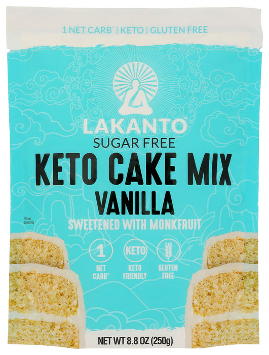 LAKANTO: Keto Cake Mix Vanilla, 8.8 oz