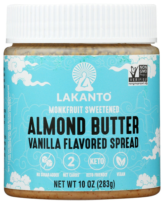 LAKANTO: Spread Vanilla Almond Butter, 10 oz