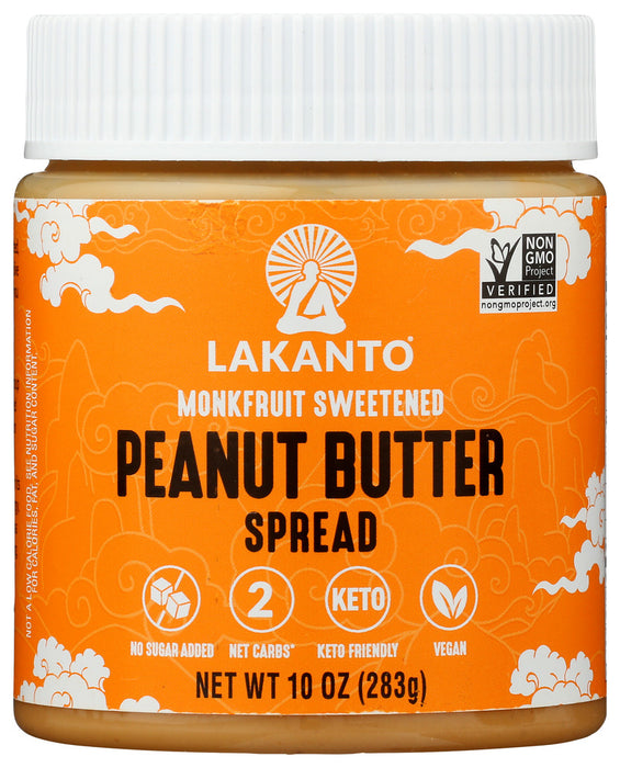 LAKANTO: Spread Peanut Butter, 10 oz