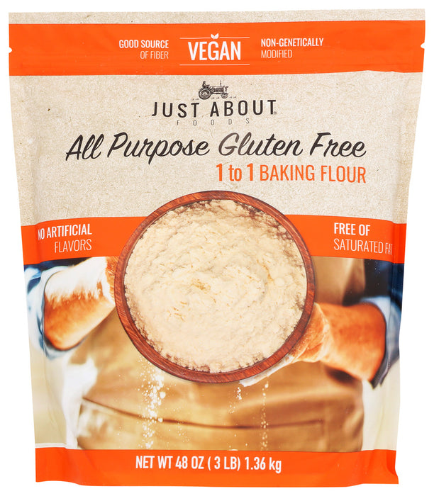JUST ABOUT FOODS: Gluten Free All Purpose Flour, 3 lb