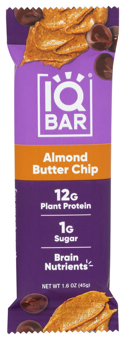 IQ BAR: Almond Butter Chip Bar, 1.6 oz