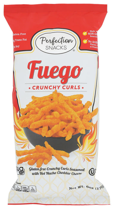 PERFECTION SNACKS: Fuego Crunchy Curls Gluten Free, 6 oz