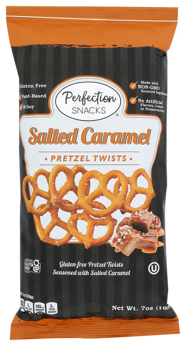 PERFECTION SNACKS: Salted Caramel Pretzel Twists, 7 oz