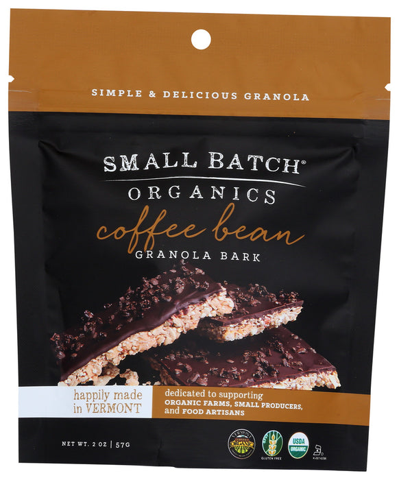SMALL BATCH ORGANICS: Granola Bark Coffee Bean, 2 oz