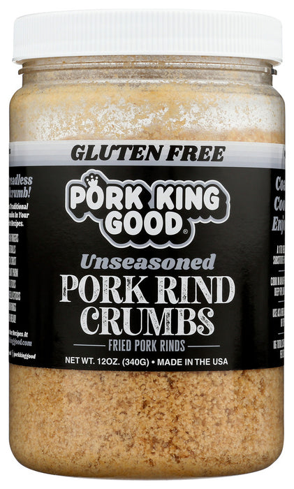 PORK KING GOOD: Pork Rind Crumbs Unseasd, 12 OZ