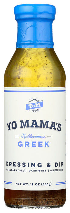 YO MAMAS FOODS: Dressing Greek, 12 oz