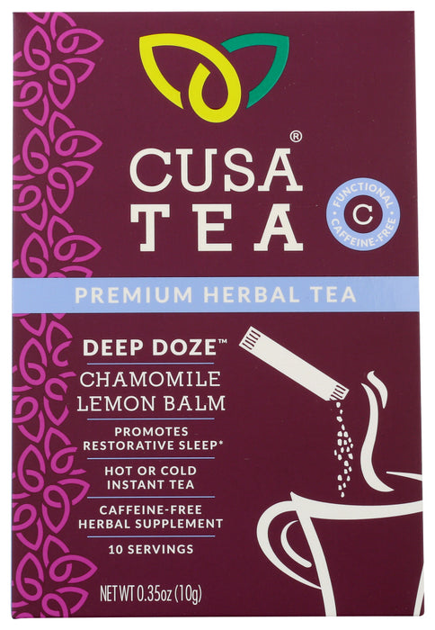 CUSA TEA: Deep Doze Herbal Tea, 10 ea