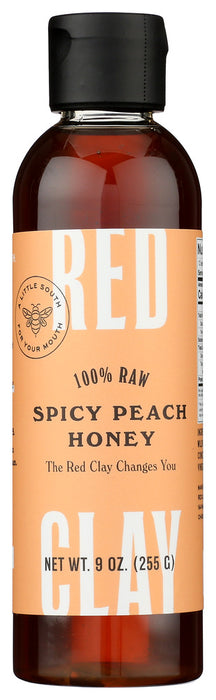 RED CLAY: Spicy Peach Honey, 9 oz