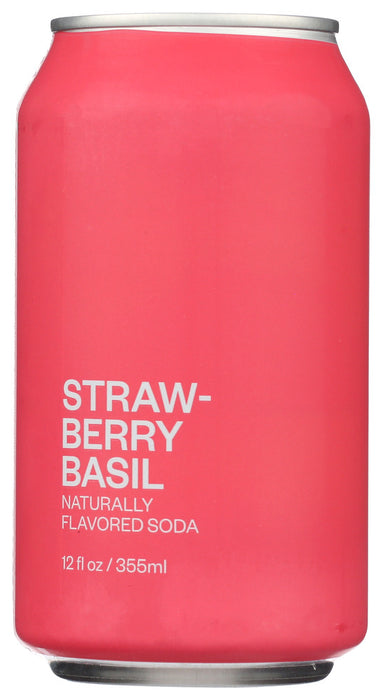 UNITED SODAS OF AMERICA: Strawberry Basil Soda, 12 fo