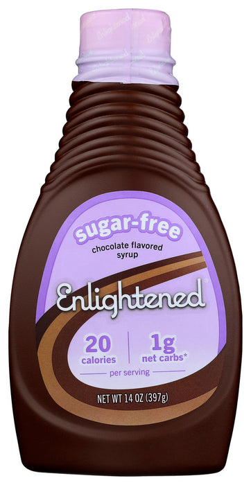 ENLIGHTENED: Sugar Free Chocolate Syrup, 15 oz
