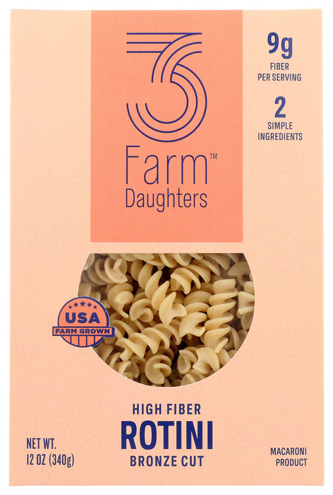 THREE FARM DAUGHTERS: Pasta Rotini, 12 oz