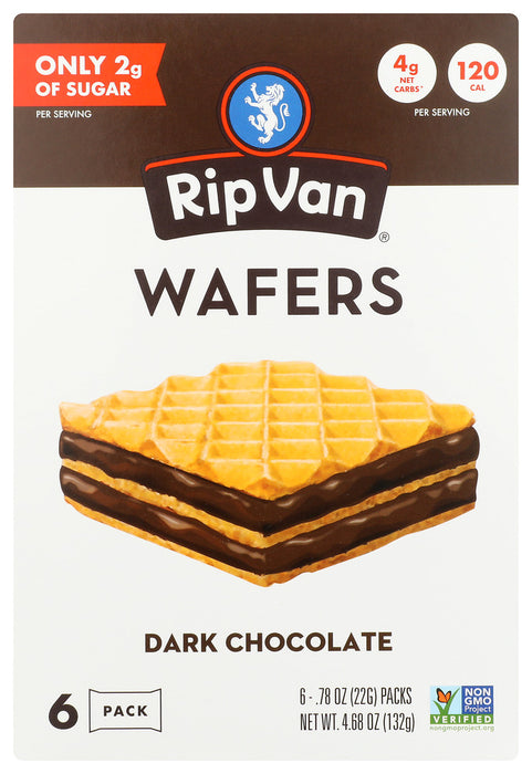 RIP VAN WAFEL: Dark Chocolate Wafer Cookies, 4.68 oz