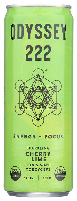 ODYSSEY ELIXIR: Sparkling Cherry Lime Energy Drink, 12 fo