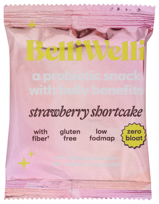 BELLIWELLI: Snackbar Strwbrry Shrtcak, 1.41 OZ
