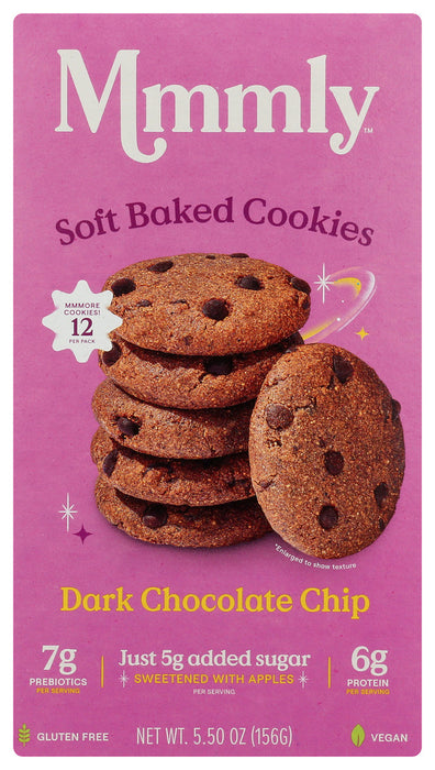 MMMLY: Dark Chocolate Chip Soft Cookie, 5.5 oz